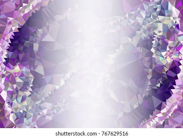 Abstract  mosaic decorative background with a blank space for text or photo. Copy space. Vector clip art.