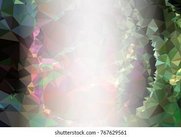 Abstract  mosaic decorative background with a blank space for text or photo. Copy space. Vector clip art.