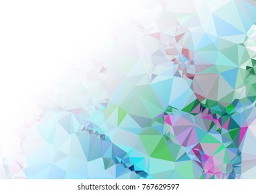 Abstract  mosaic decorative background with a blank space for text or photo. Copy space. Vector clip art.