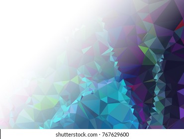 Abstract  mosaic decorative background with a blank space for text or photo. Copy space. Vector clip art.