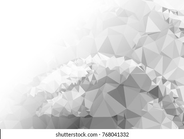 Abstract mosaic decorative background with a blank space for text or photo. Copy space. Vector clip art.