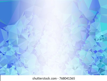 Abstract mosaic decorative background with a blank space for text or photo. Copy space. Vector clip art.