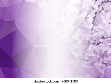 Abstract mosaic decorative background with a blank space for text or photo. Copy space. Vector clip art.