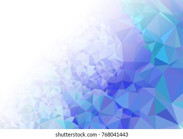 Abstract mosaic decorative background with a blank space for text or photo. Copy space. Vector clip art.