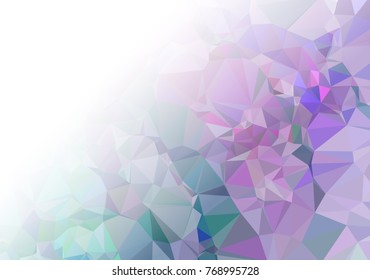 Abstract mosaic decorative background with a blank space for text or photo. Copy space. Vector clip art.