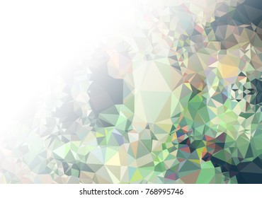 Abstract mosaic decorative background with a blank space for text or photo. Copy space. Vector clip art.