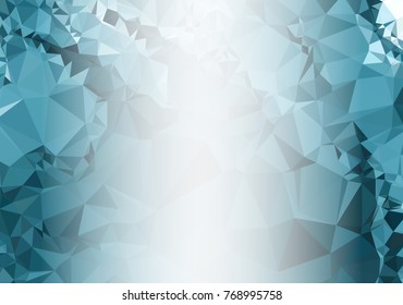 Abstract mosaic decorative background with a blank space for text or photo. Copy space. Vector clip art.