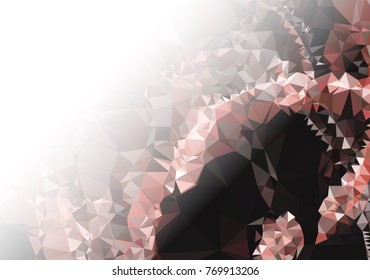 Abstract mosaic decorative background with a blank space for text or photo. Copy space. Vector clip art.