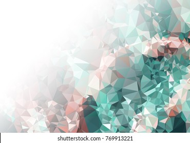 Abstract mosaic decorative background with a blank space for text or photo. Copy space. Vector clip art.