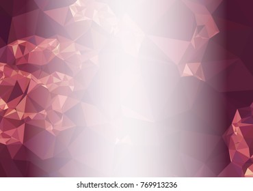Abstract mosaic decorative background with a blank space for text or photo. Copy space. Vector clip art.