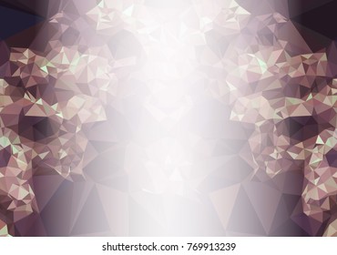 Abstract mosaic decorative background with a blank space for text or photo. Copy space. Vector clip art.
