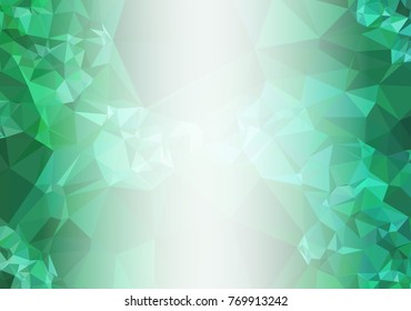 Abstract mosaic decorative background with a blank space for text or photo. Copy space. Vector clip art.