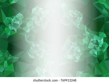 Abstract mosaic decorative background with a blank space for text or photo. Copy space. Vector clip art.