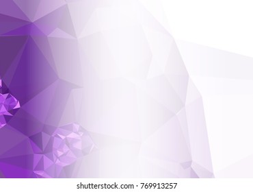 Abstract mosaic decorative background with a blank space for text or photo. Copy space. Vector clip art.