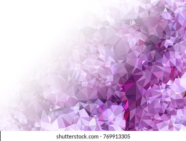 Abstract mosaic decorative background with a blank space for text or photo. Copy space. Vector clip art.