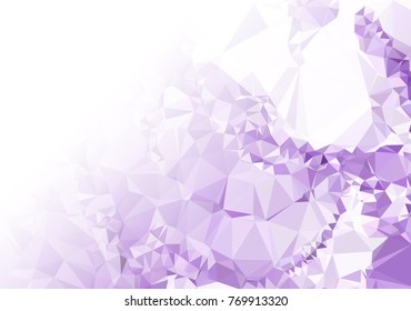 Abstract mosaic decorative background with a blank space for text or photo. Copy space. Vector clip art.