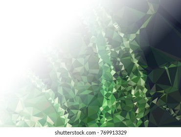 Abstract mosaic decorative background with a blank space for text or photo. Copy space. Vector clip art.