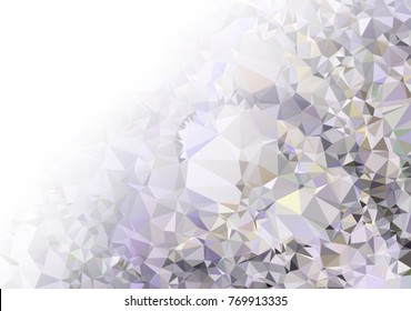 Abstract mosaic decorative background with a blank space for text or photo. Copy space. Vector clip art.