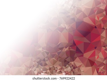 Abstract mosaic decorative background with a blank space for text or photo. Copy space. Vector clip art.