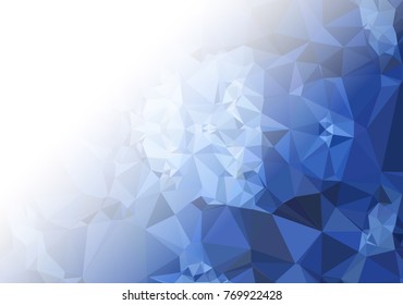 Abstract mosaic decorative background with a blank space for text or photo. Copy space. Vector clip art.