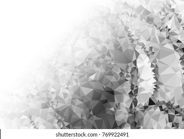 Abstract mosaic decorative background with a blank space for text or photo. Copy space. Vector clip art.