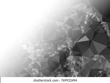 Abstract mosaic decorative background with a blank space for text or photo. Copy space. Vector clip art.