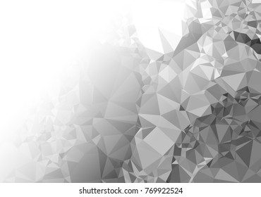 Abstract mosaic decorative background with a blank space for text or photo. Copy space. Vector clip art.