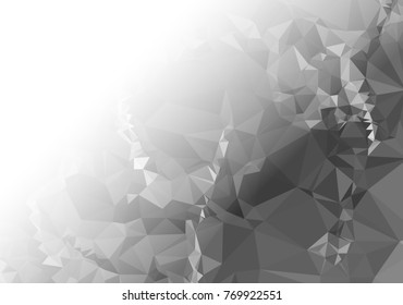 Abstract mosaic decorative background with a blank space for text or photo. Copy space. Vector clip art.