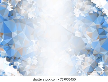 Abstract mosaic decorative background with a blank space for text or photo. Copy space. Vector clip art.