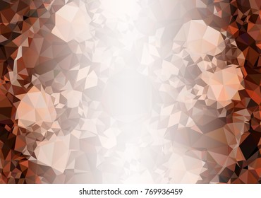 Abstract mosaic decorative background with a blank space for text or photo. Copy space. Vector clip art.