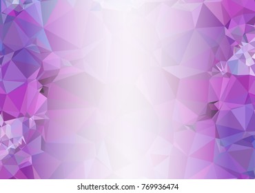 Abstract mosaic decorative background with a blank space for text or photo. Copy space. Vector clip art.