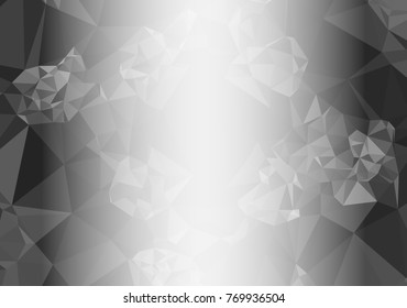 Abstract mosaic decorative background with a blank space for text or photo. Copy space. Vector clip art.