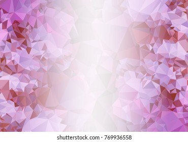Abstract mosaic decorative background with a blank space for text or photo. Copy space. Vector clip art.