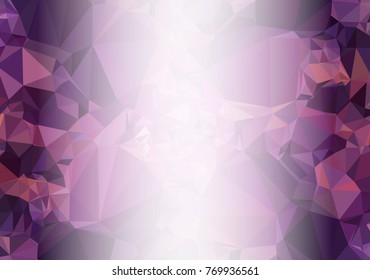 Abstract mosaic decorative background with a blank space for text or photo. Copy space. Vector clip art.