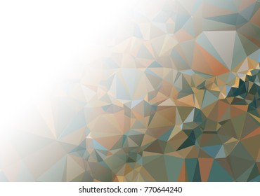 Abstract mosaic decorative background with a blank space for text or photo. Copy space. Vector clip art.