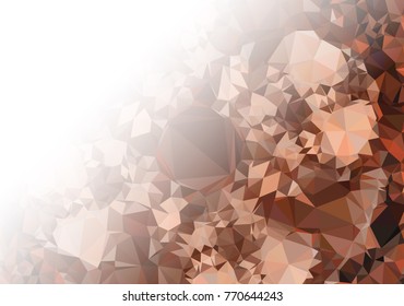 Abstract mosaic decorative background with a blank space for text or photo. Copy space. Vector clip art.
