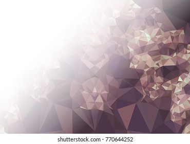 Abstract mosaic decorative background with a blank space for text or photo. Copy space. Vector clip art.