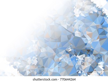 Abstract mosaic decorative background with a blank space for text or photo. Copy space. Vector clip art.