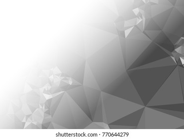 Abstract mosaic decorative background with a blank space for text or photo. Copy space. Vector clip art.
