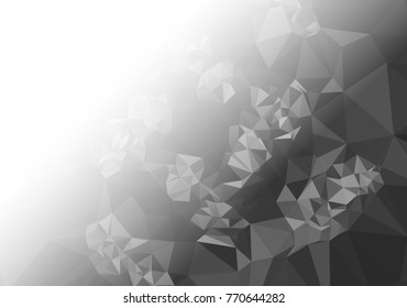 Abstract mosaic decorative background with a blank space for text or photo. Copy space. Vector clip art.