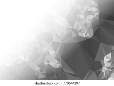 Abstract mosaic decorative background with a blank space for text or photo. Copy space. Vector clip art.