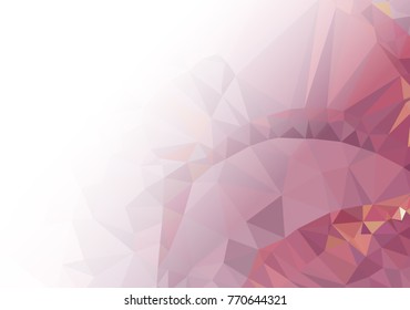 Abstract mosaic decorative background with a blank space for text or photo. Copy space. Vector clip art.