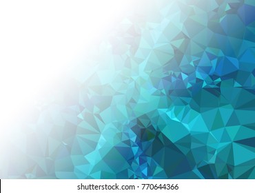 Abstract mosaic decorative background with a blank space for text or photo. Copy space. Vector clip art.