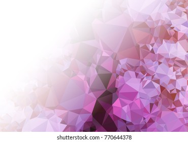 Abstract mosaic decorative background with a blank space for text or photo. Copy space. Vector clip art.