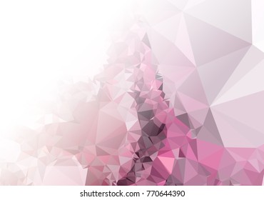Abstract mosaic decorative background with a blank space for text or photo. Copy space. Vector clip art.