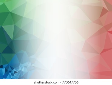 Abstract mosaic decorative background with a blank space for text or photo. Copy space. Vector clip art.