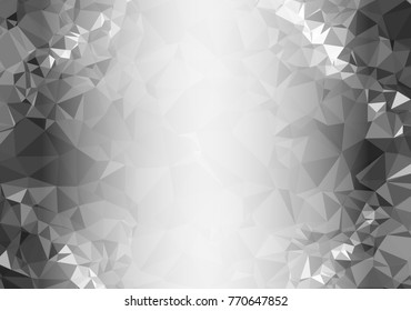 Abstract mosaic decorative background with a blank space for text or photo. Copy space. Vector clip art.