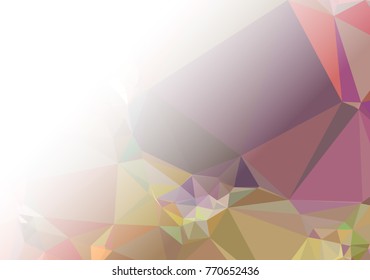 Abstract mosaic decorative background with a blank space for text or photo. Copy space. Vector clip art.