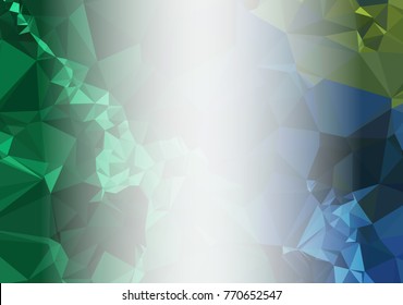 Abstract mosaic decorative background with a blank space for text or photo. Copy space. Vector clip art.