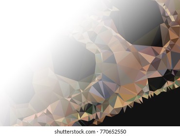 Abstract mosaic decorative background with a blank space for text or photo. Copy space. Vector clip art.